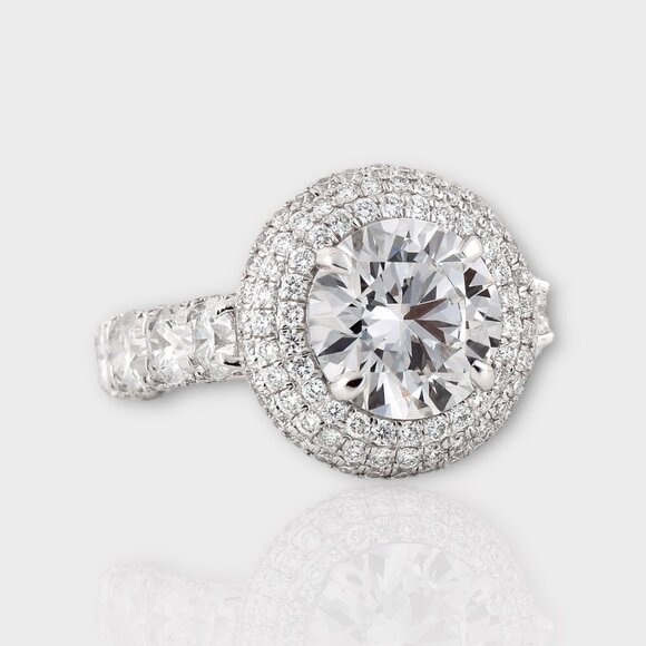 4 Carat Lab Grown Diamond Ring - Picture 3 of 5